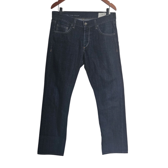 Rag & Bone Slim Straight Taylored Workwear Jeans Size 33 - Picture 1 of 8